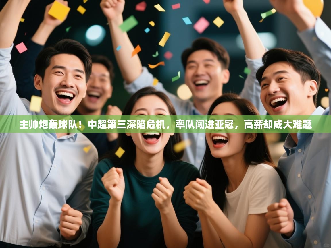 主帅炮轰球队!中超第三深陷危机,率队闯进亚冠,高薪却成大难题 第1张
